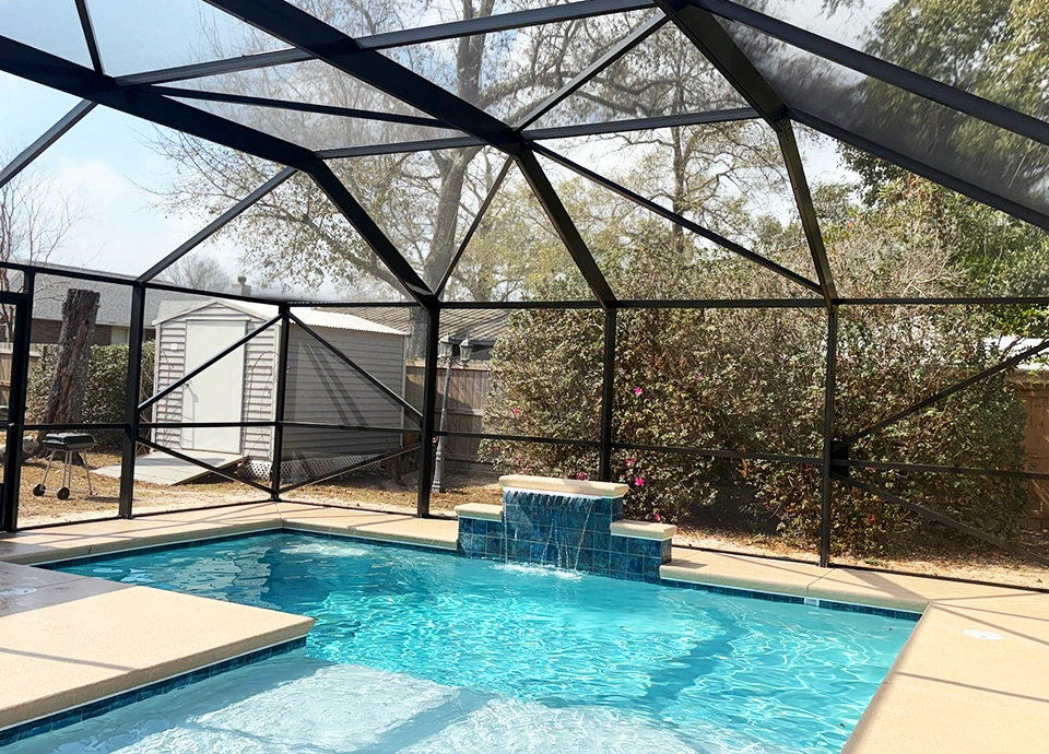 Enclosure over pool