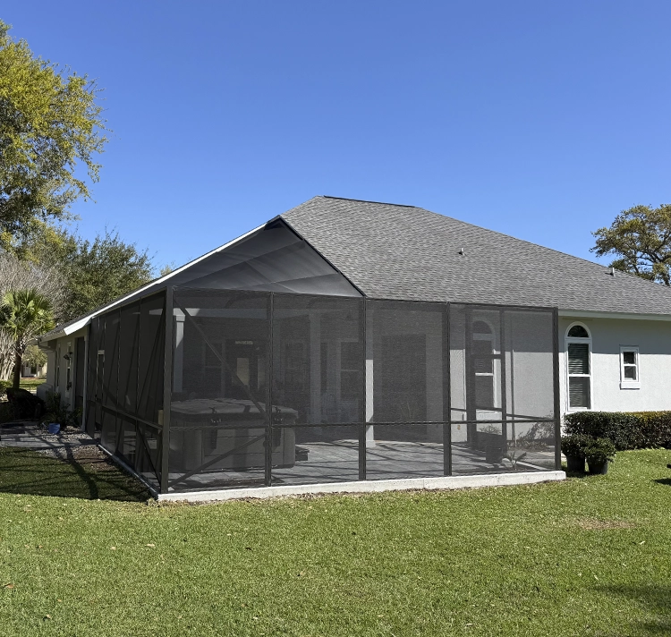 Screened in patio